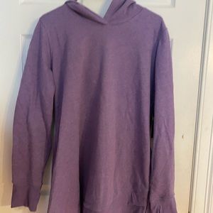 purple sweatshirt
